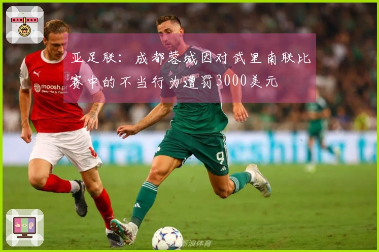 亚足联：成都蓉城因对武里南联比赛中的不当行为遭罚3000美元
